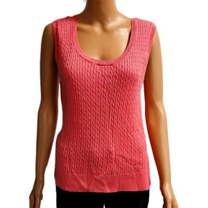 𝅺Pria pink cable tank top (code-P182)